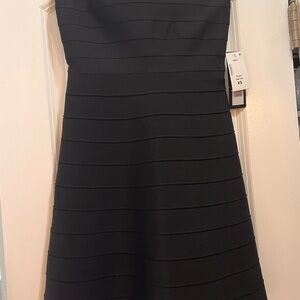 Bebe Black Strapless Bandage NWT
